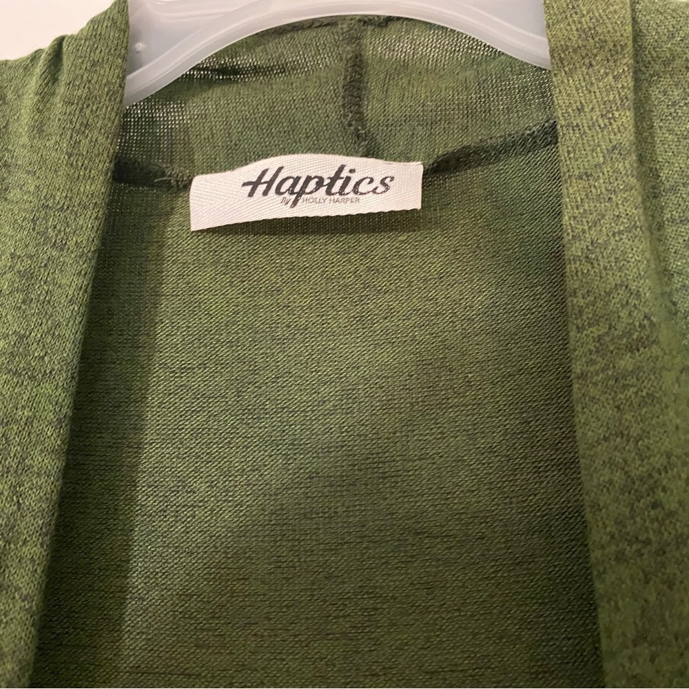 HAPTICS BOHO LEOPARD ANIMAL COLOR BLOCK MEDIUM LONG SLEEVE POCKETS CARDIGAN - Picture 11 of 12